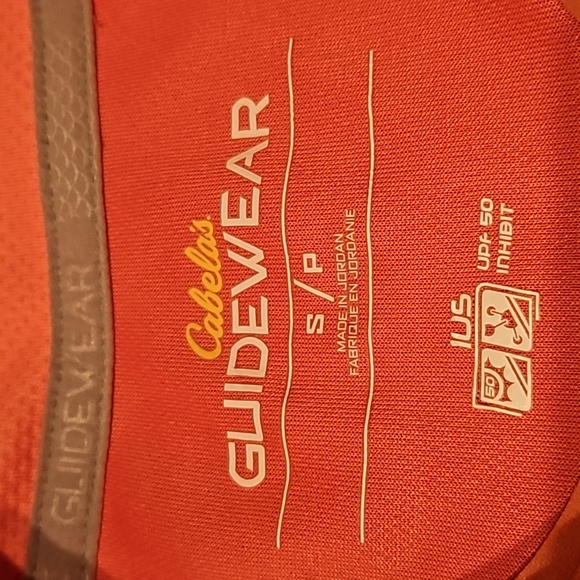 Women’s Cabelas Guide Wear Orang Shirt. Size Small - Picture 7 of 8